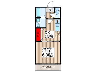 サザンクロスBの物件間取画像